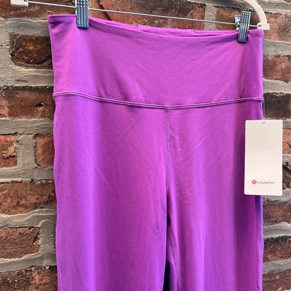 NEW Lululemon Size 10 Groove Super High Rise Flared Pant *Nulu Moonlit Magenta - Picture 5 of 10